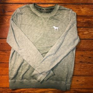 Green Victoria’s Secret PINK Crewneck Sweater